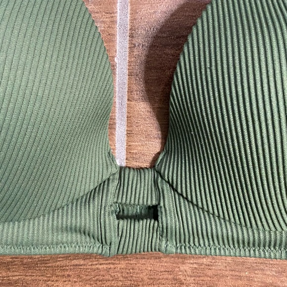Shade & Shore Dark Green Swim Top - Picture 3 of 8